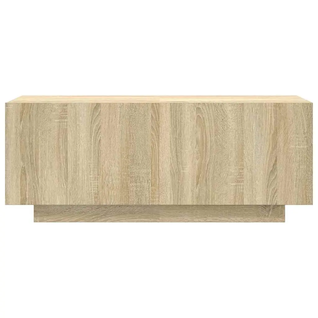 TV Cabinet Unit Media Storage 100W x 35D x 40H cm Brown Sonoma Oak Engineered Wood