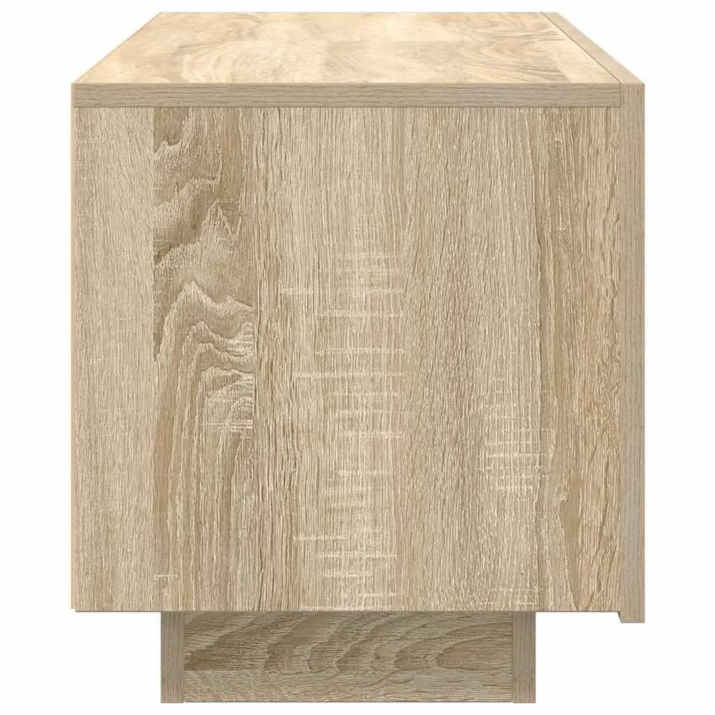 TV Cabinet Unit Media Storage 100W x 35D x 40H cm Brown Sonoma Oak Engineered Wood