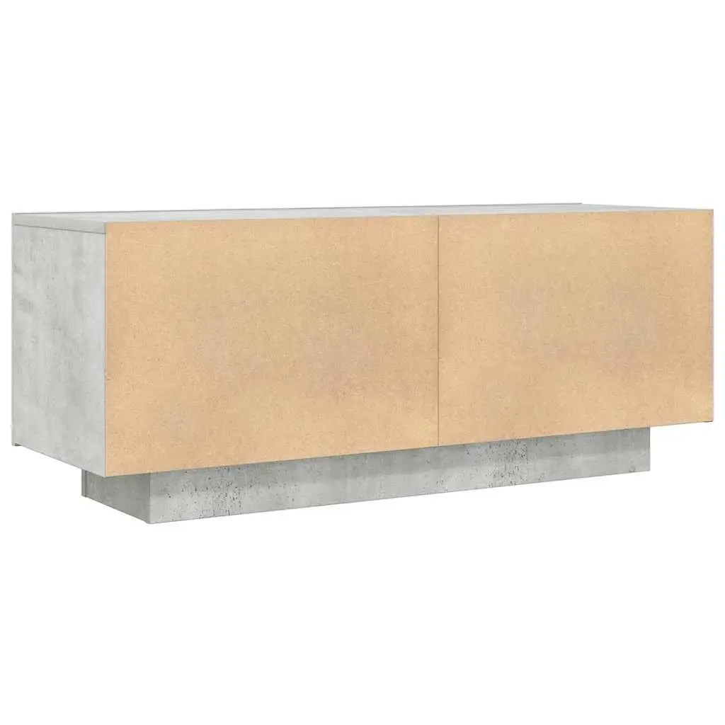 TV Cabinet Concrete Grey 100x35x40 cm Engineered Wood Media Storage Unit