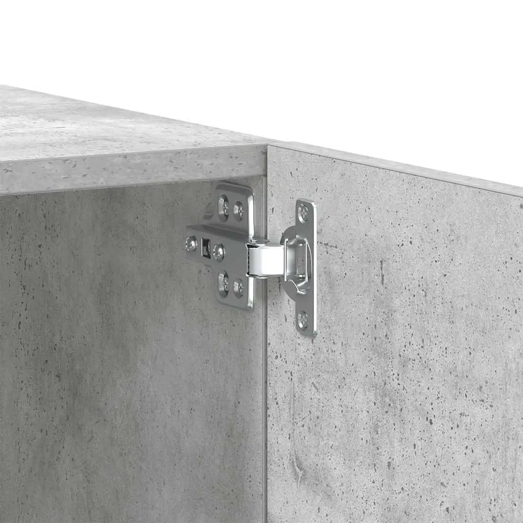 TV Cabinet Concrete Grey 100x35x40 cm Engineered Wood Media Storage Unit
