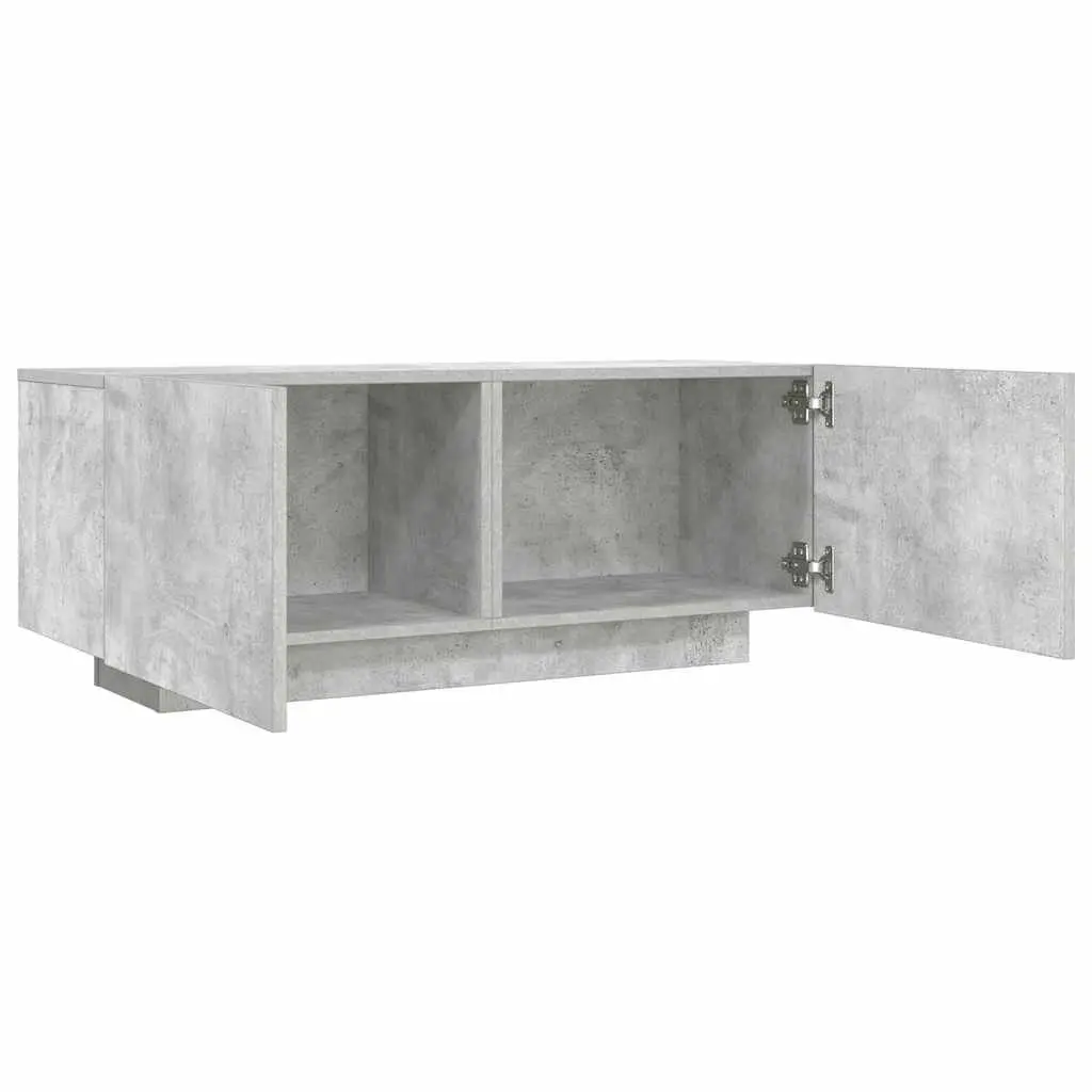 TV Cabinet Concrete Grey 100x35x40 cm Engineered Wood Media Storage Unit