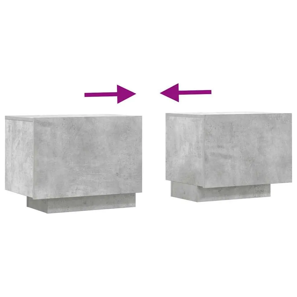 TV Cabinet Concrete Grey 100x35x40 cm Engineered Wood Media Storage Unit