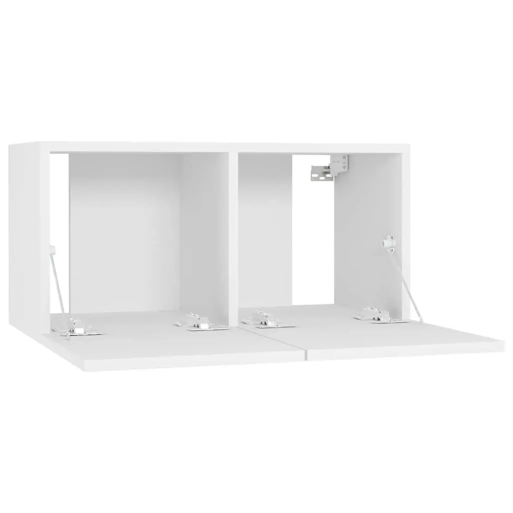 White TV Cabinets with Ample Storage Space