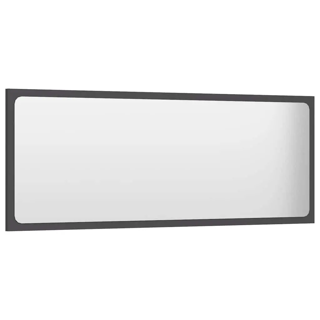 Bathroom Vanity Mirror Wall Mounted Storage Cabinet 100cm Grey