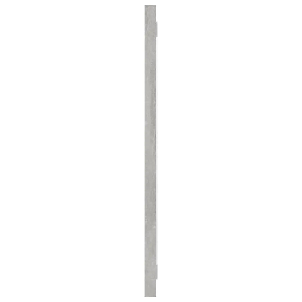 Bathroom Mirror Wall Mount Storage Contemporary Grey Engineered Wood 100 x 1.5 x 37 cm