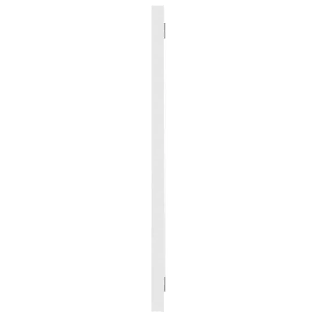 Bathroom Furniture Set 2 Piece Storage Cabinet Mirror White Engineered Wood