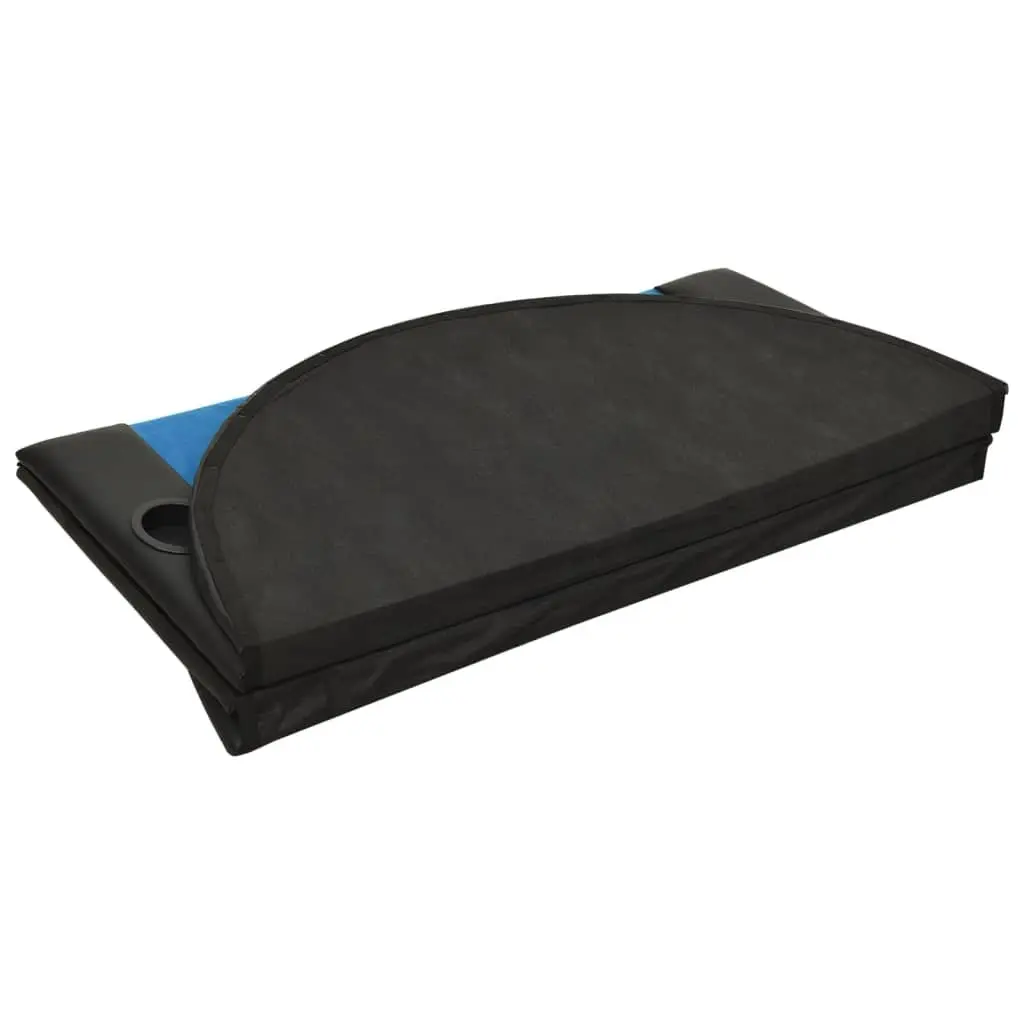 Poker Tabletop 10-Player Folding Games Table Blue Casino-Grade Felt