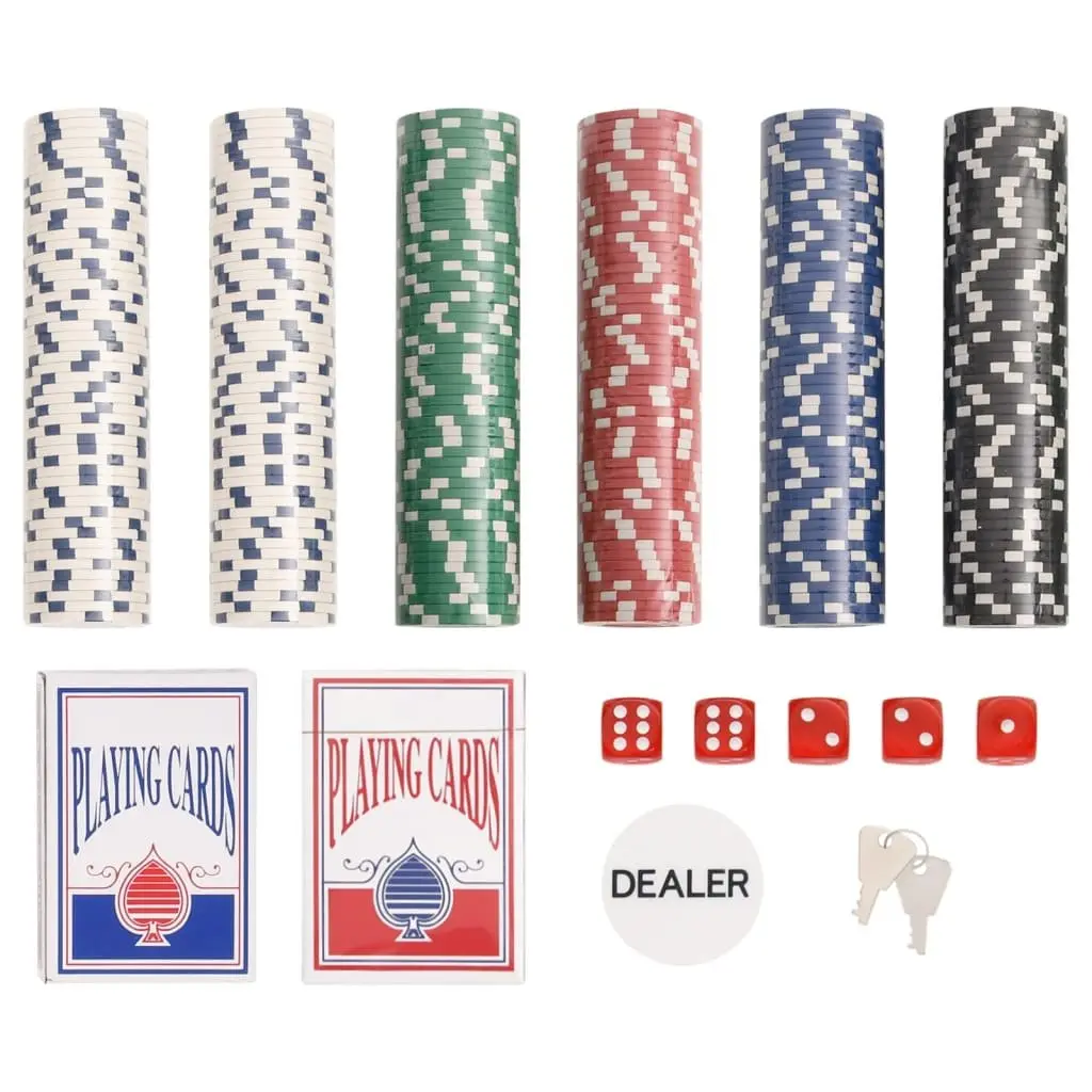 Poker Chip Set Casino Game 300 Pieces 11.5g Classic Colours Aluminium Carry Case