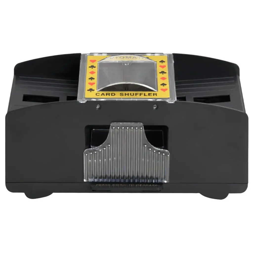 Automatic Card Shuffler Battery Operated Black 2 Decks for Poker Bridge and Card Games
