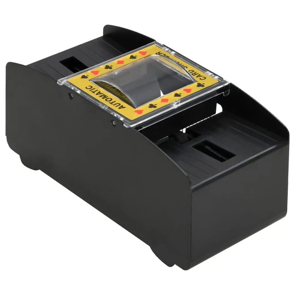 Automatic Card Shuffler Battery Operated Black 2 Decks for Poker Bridge and Card Games
