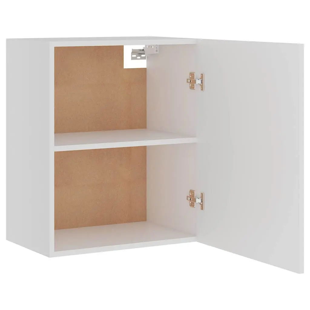Hanging Kitchen Cabinet White 2 Pieces Wall Mount Storage Organizer Shelves