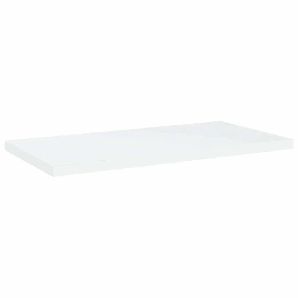 Bookshelf Boards White Storage Shelves 40 x 20 cm 8 Pieces Floating Wall Mounted Display