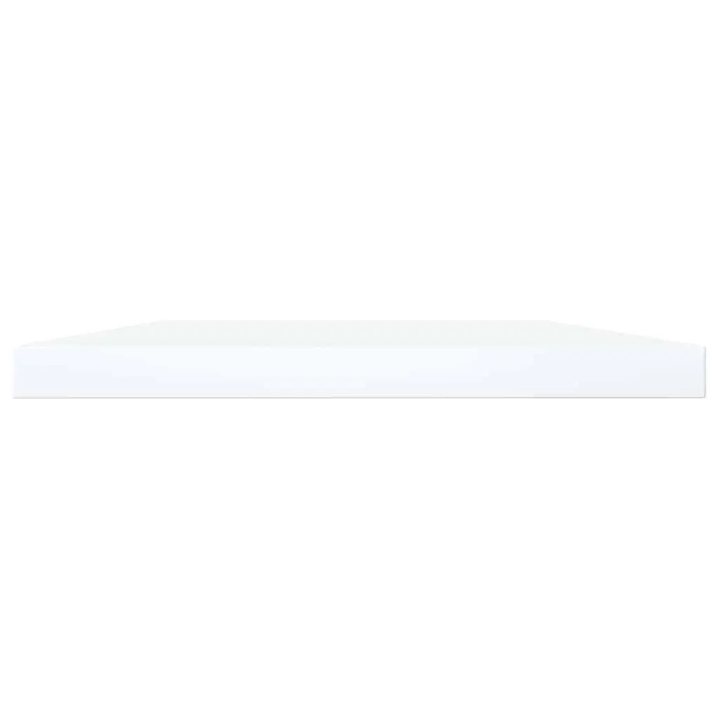 Bookshelf Boards White Storage Shelves 40 x 20 cm 8 Pieces Floating Wall Mounted Display