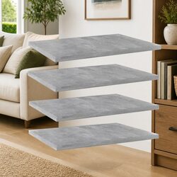 Quality Grey Bookshelf Boards - 4 pcs, 40x30x1.5 cm