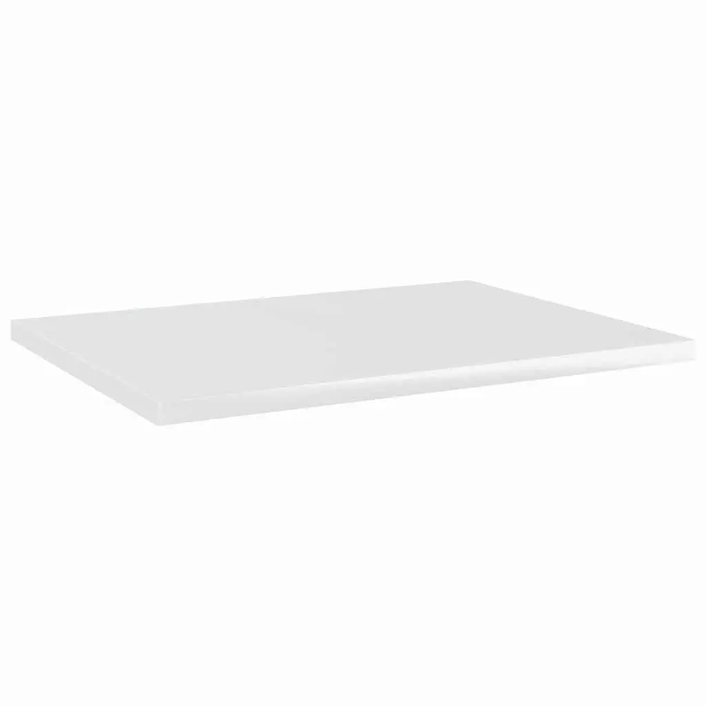 Bookshelf Boards 4 Pieces High Gloss White 40x30x1.5 cm Engineered Wood Shelves