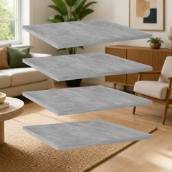 Reliable Grey Floating Bookshelf Boards for Your Space