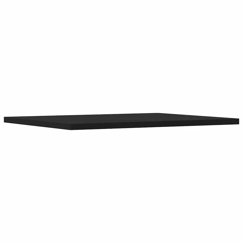 Engineered Wood Bookshelf Boards Black 40x50x1.5 cm Floating Shelves Storage 4 Piece