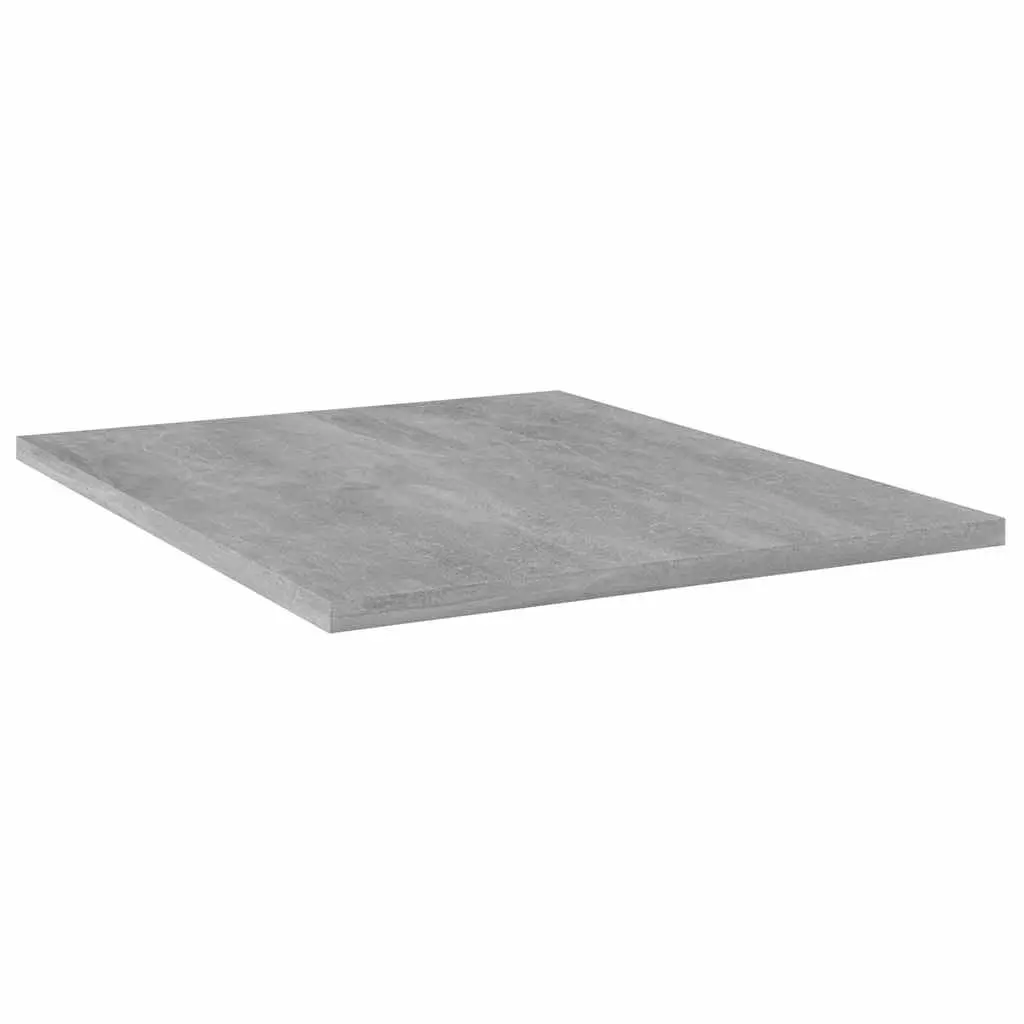 Floating Shelf Boards 4 Pieces Grey Wall Mount Storage Shelving Engineered Wood