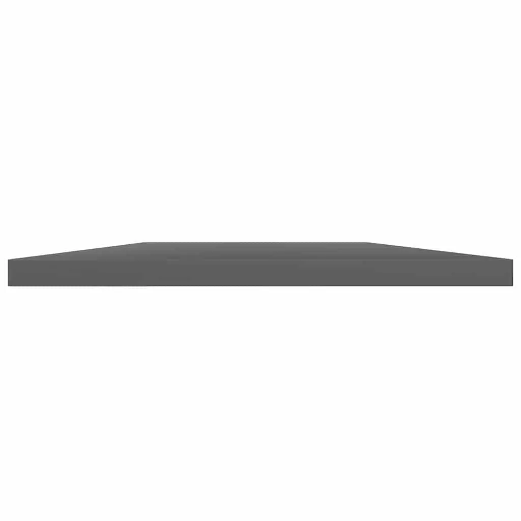 Bookshelf Boards Storage 60x20x1.5 cm Grey 4 Piece Engineered Wood