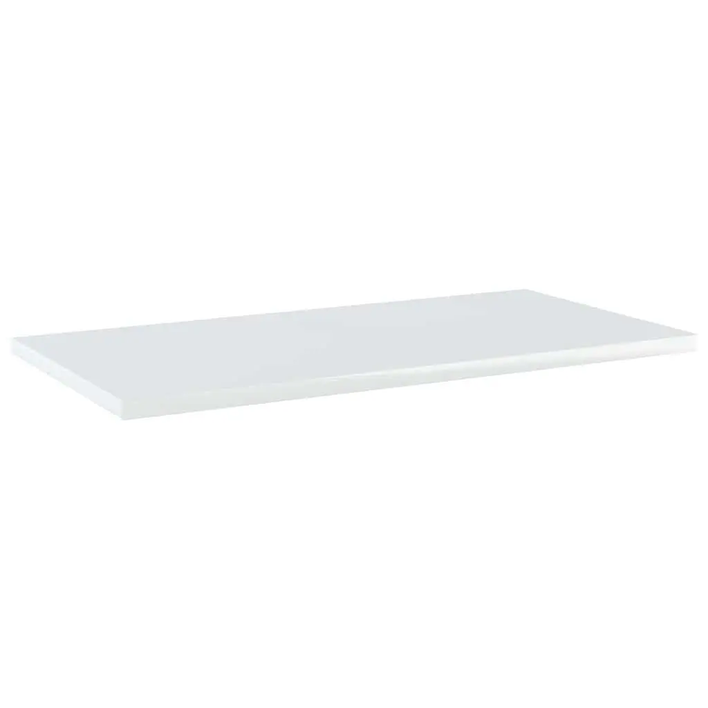 Set of 4 White Floating Shelf Boards for Display