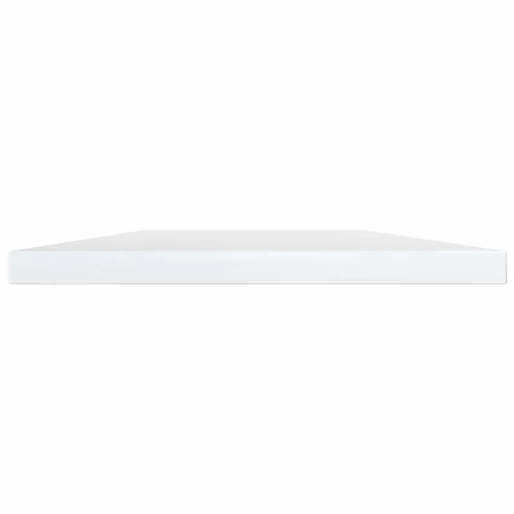 Set of 4 White Floating Shelf Boards for Display