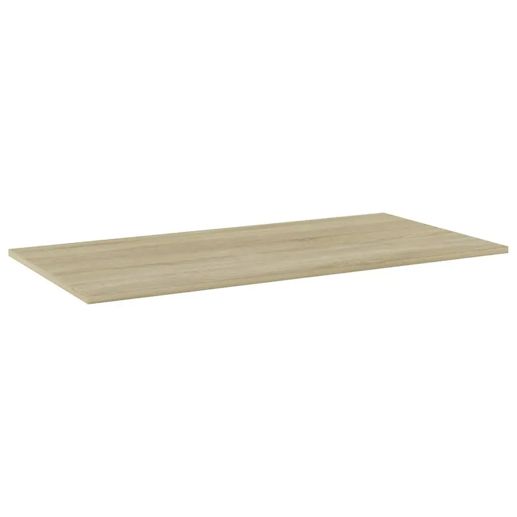 4-Piece Floating Bookshelf Board Set in Brown