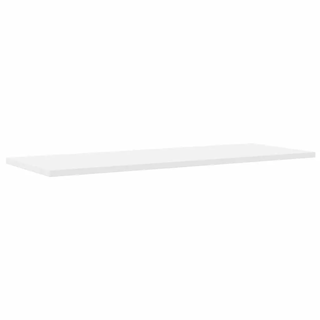 Floating Bookshelf Boards 4 Pieces White Storage Shelves Wall Mount Display
