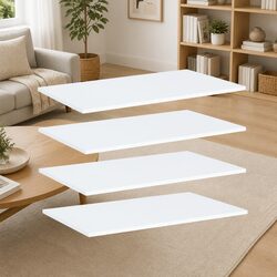 Practical and Stylish Floating Shelf Boards - 4 Pack