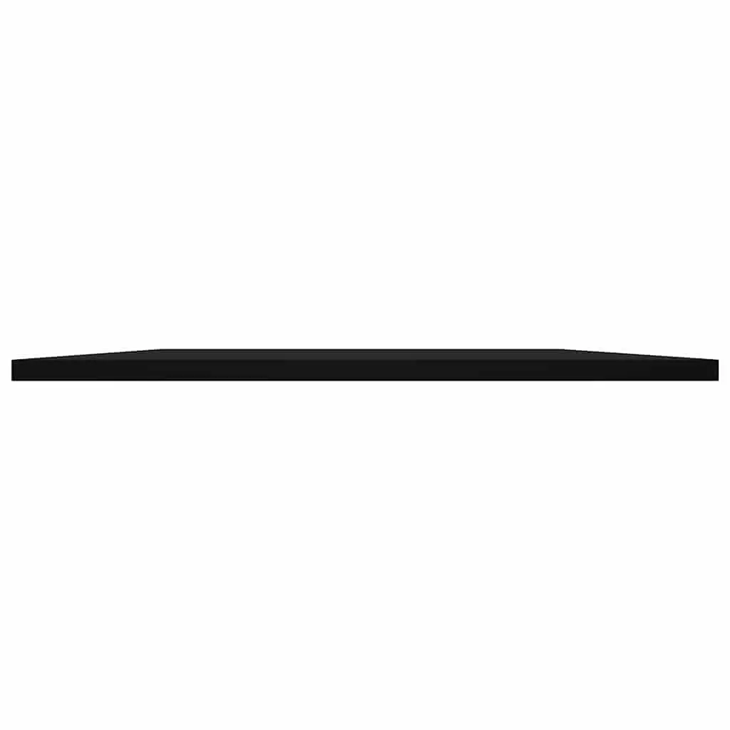 Floating Shelf Boards 4 Piece Black Wall Mounted Storage Shelving Panel Set