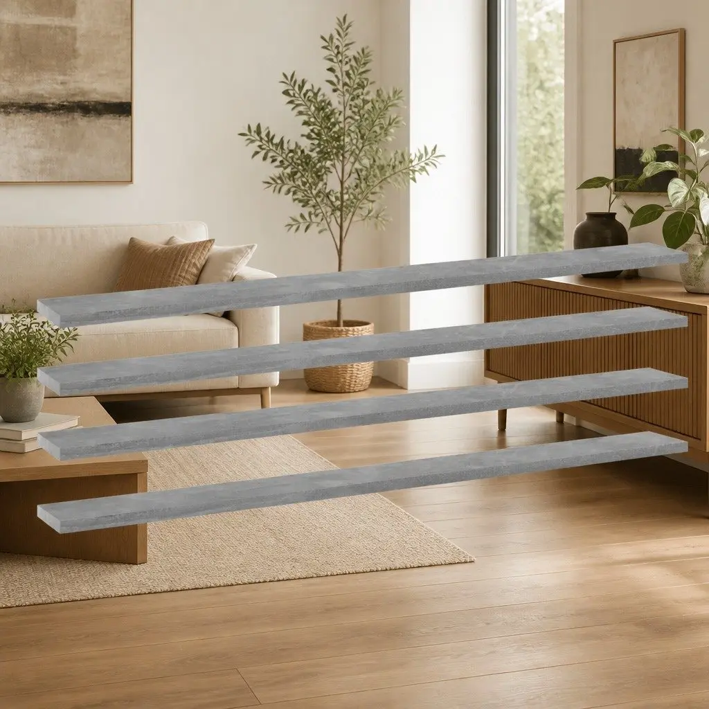 Grey Floating Shelf Boards for Home Needs