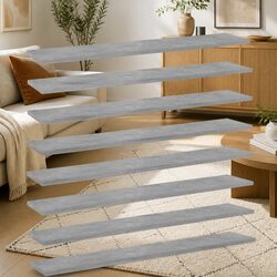 Reliable Grey Floating Shelf Boards – 8 Easy-to-Clean Pieces