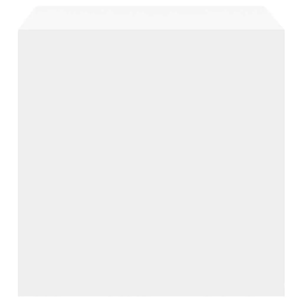 White Wall Cabinets 2 pcs 37x37x37 cm Set