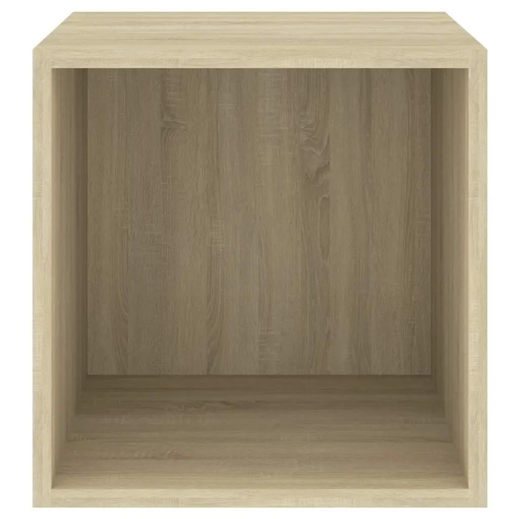 Wall Cabinet Storage Shelves 37x37x37 cm Engineered Wood Brown Set of 2