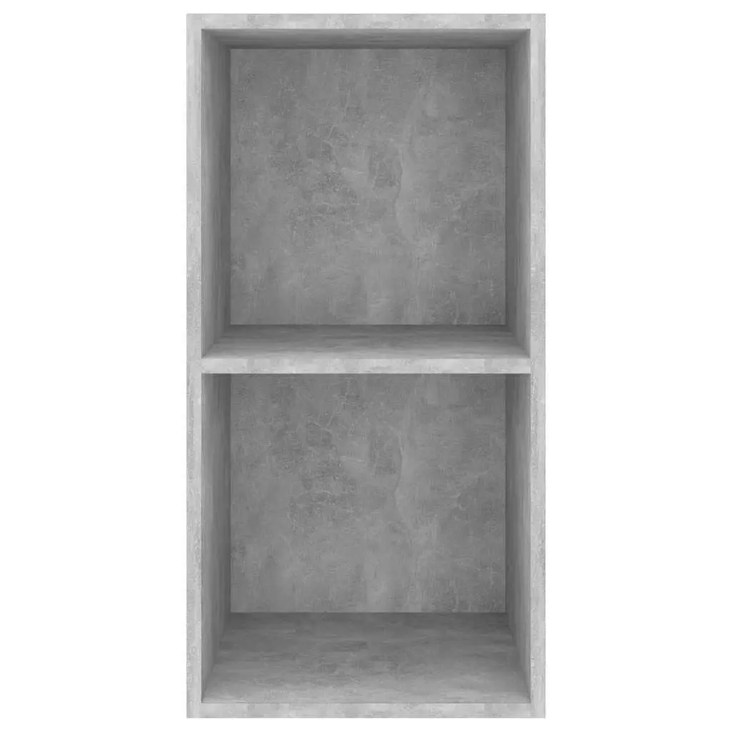 Wall-mounted TV Cabinet Storage Unit Grey Concrete Engineered Wood 37 x 37 x 72 cm
