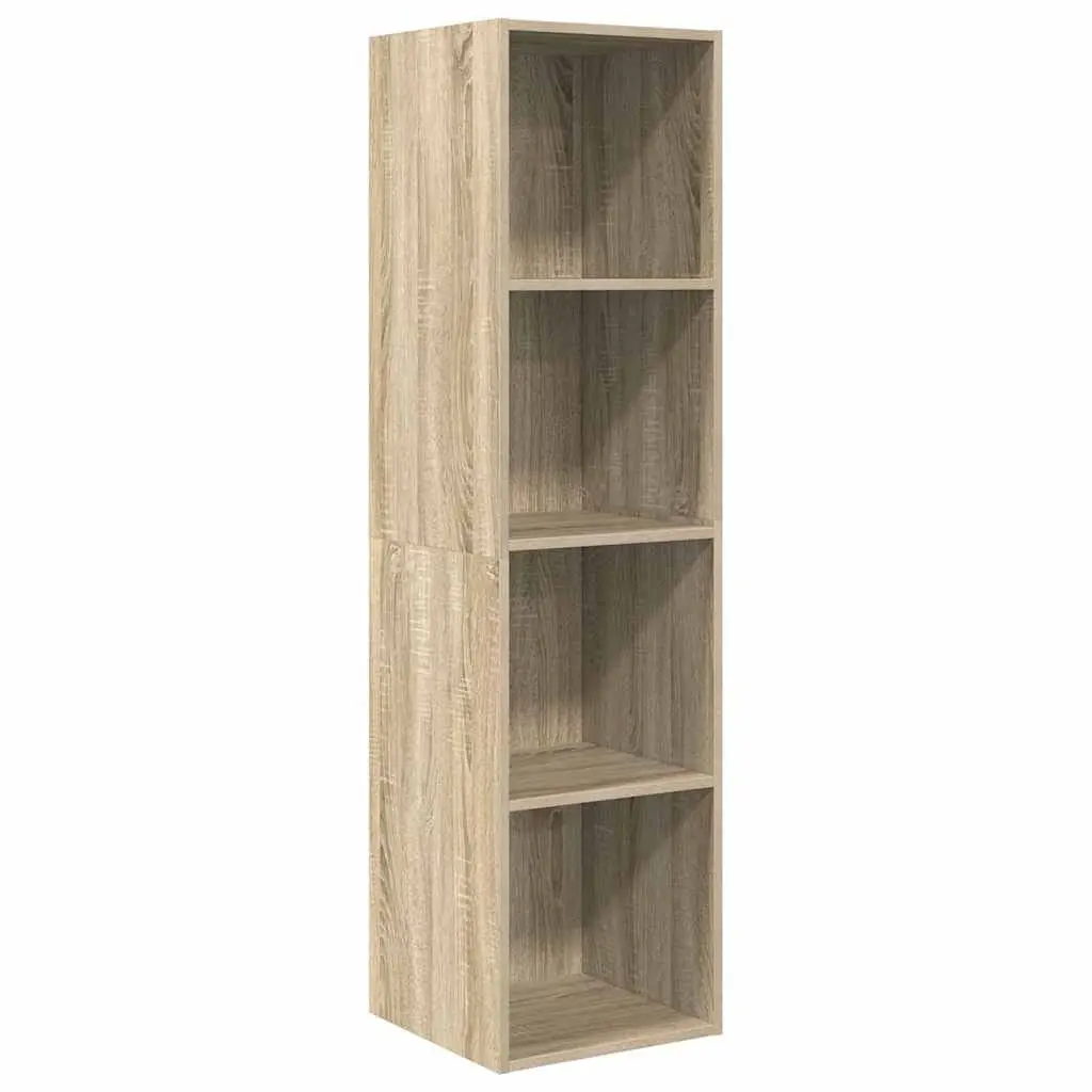 Wall-mounted TV Cabinet Organiser 37 x 37 x 142.5 cm Brown
