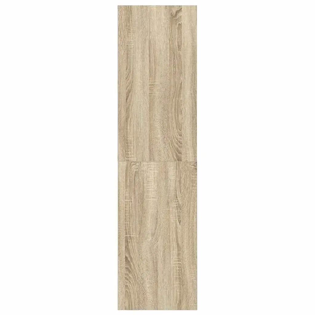 Wall-mounted TV Cabinet Organiser 37 x 37 x 142.5 cm Brown