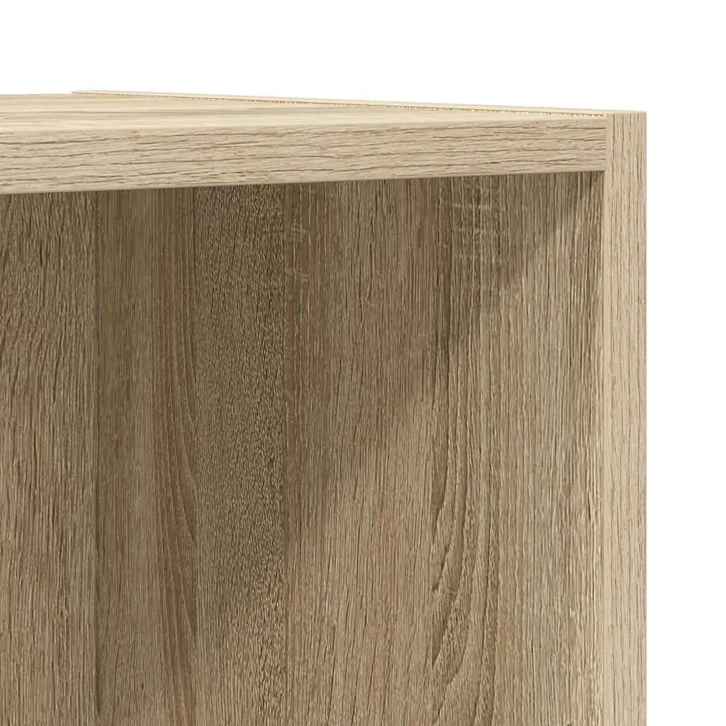 Wall-mounted TV Cabinet Organiser 37 x 37 x 142.5 cm Brown