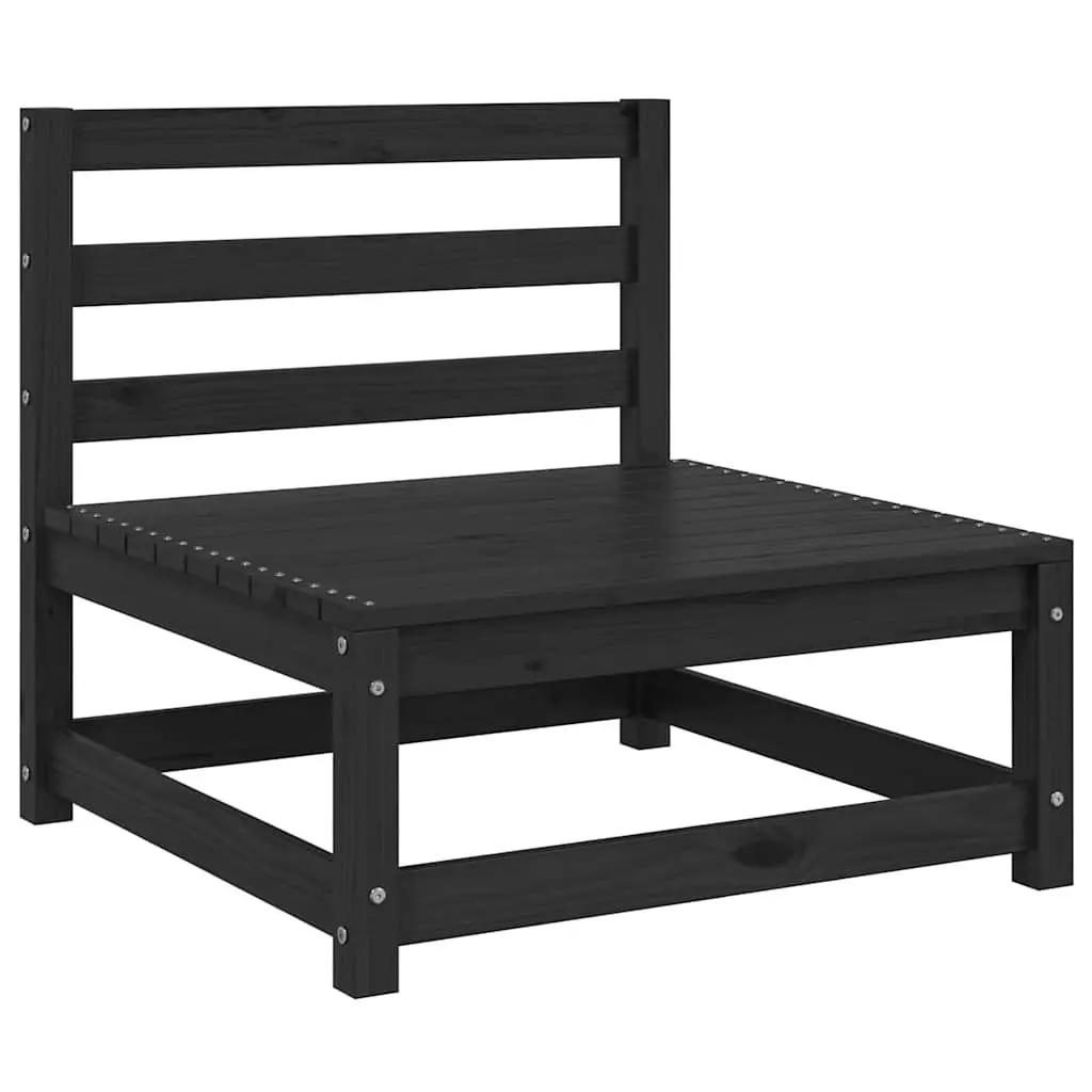 Black Modular Sofa for Outdoors