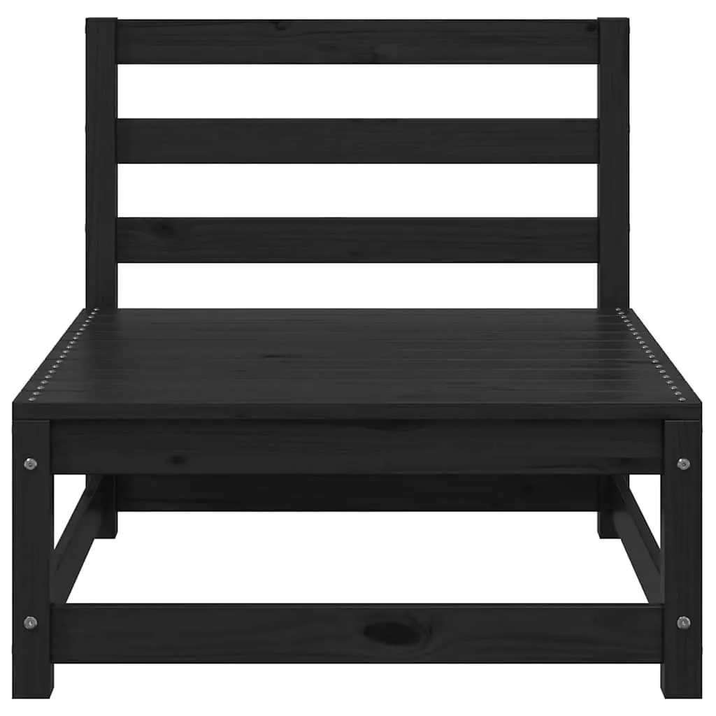 Black Modular Sofa for Outdoors