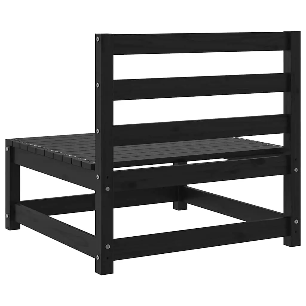Black Modular Sofa for Outdoors