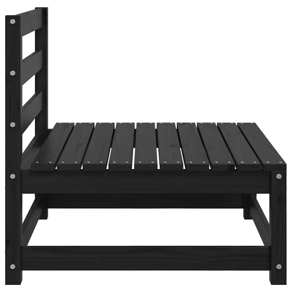 Black Modular Sofa for Outdoors