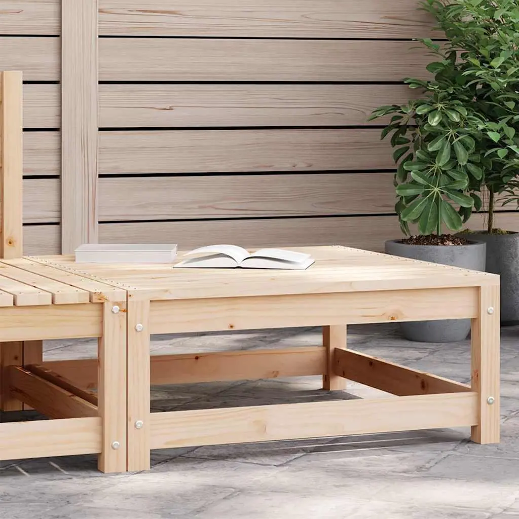 Modular Outdoor Footstool in Brown