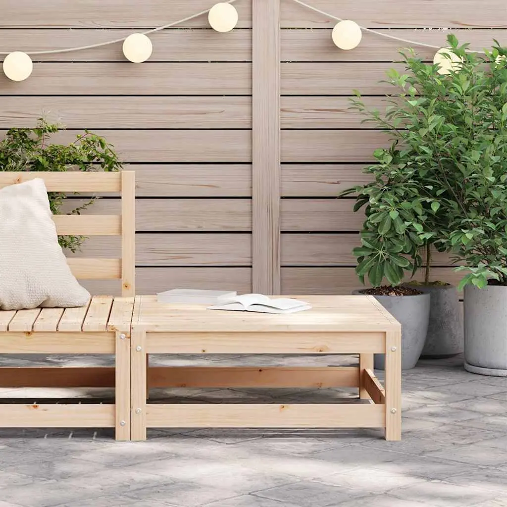 Modular Outdoor Footstool in Brown