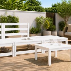 Reliable and Stylish White Garden Lounge Set