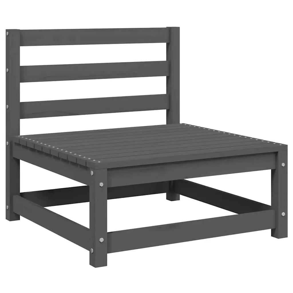 Outdoor Sectional Sofa Lounge Set 2 Piece Grey