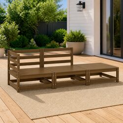 Comfort Meets Durability: 3 Piece Garden Lounge Set