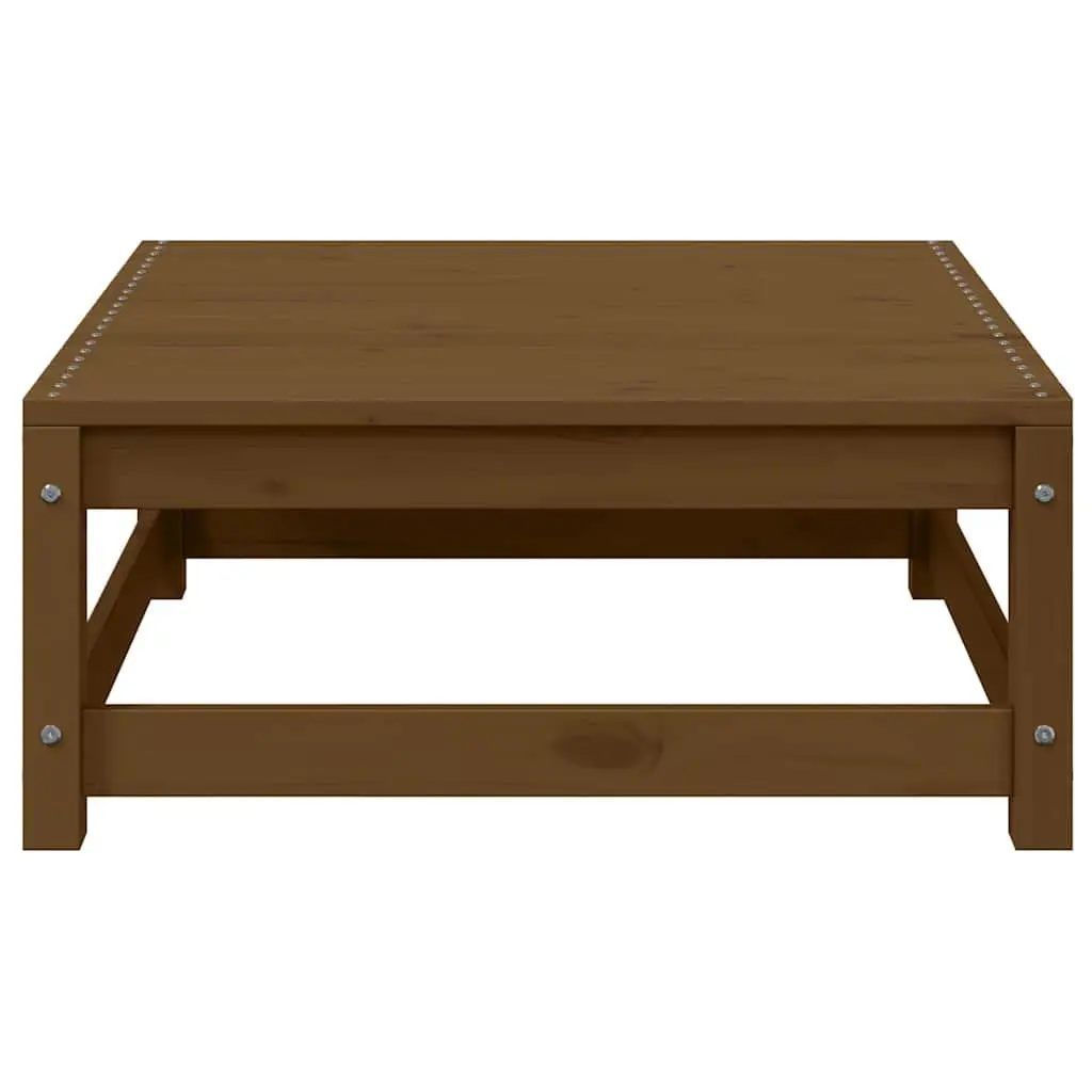 Outdoor Sectional Sofa Garden Lounge Set 3 Piece Brown Pinewood
