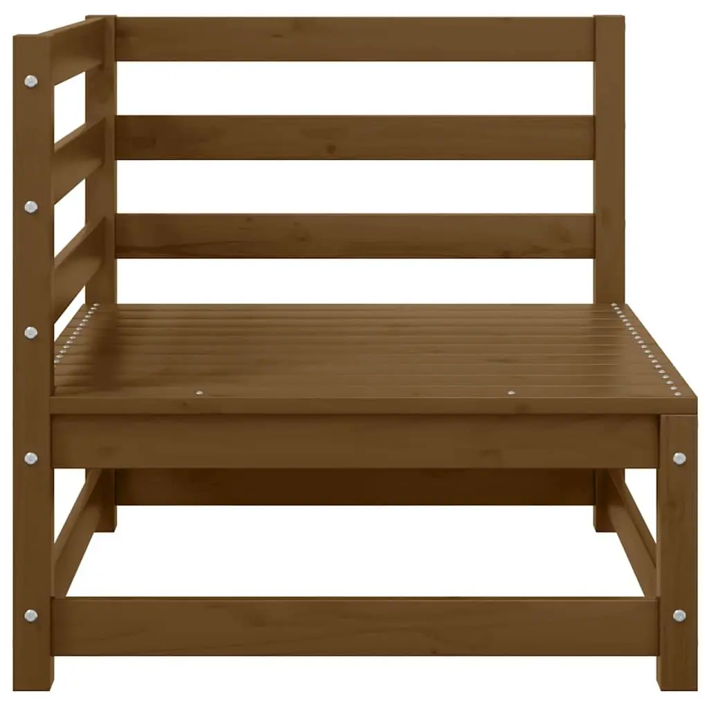 Brown Garden Corner Sofa with Cushions