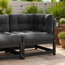Comfortable Pinewood Modular Outdoor Sofa Set