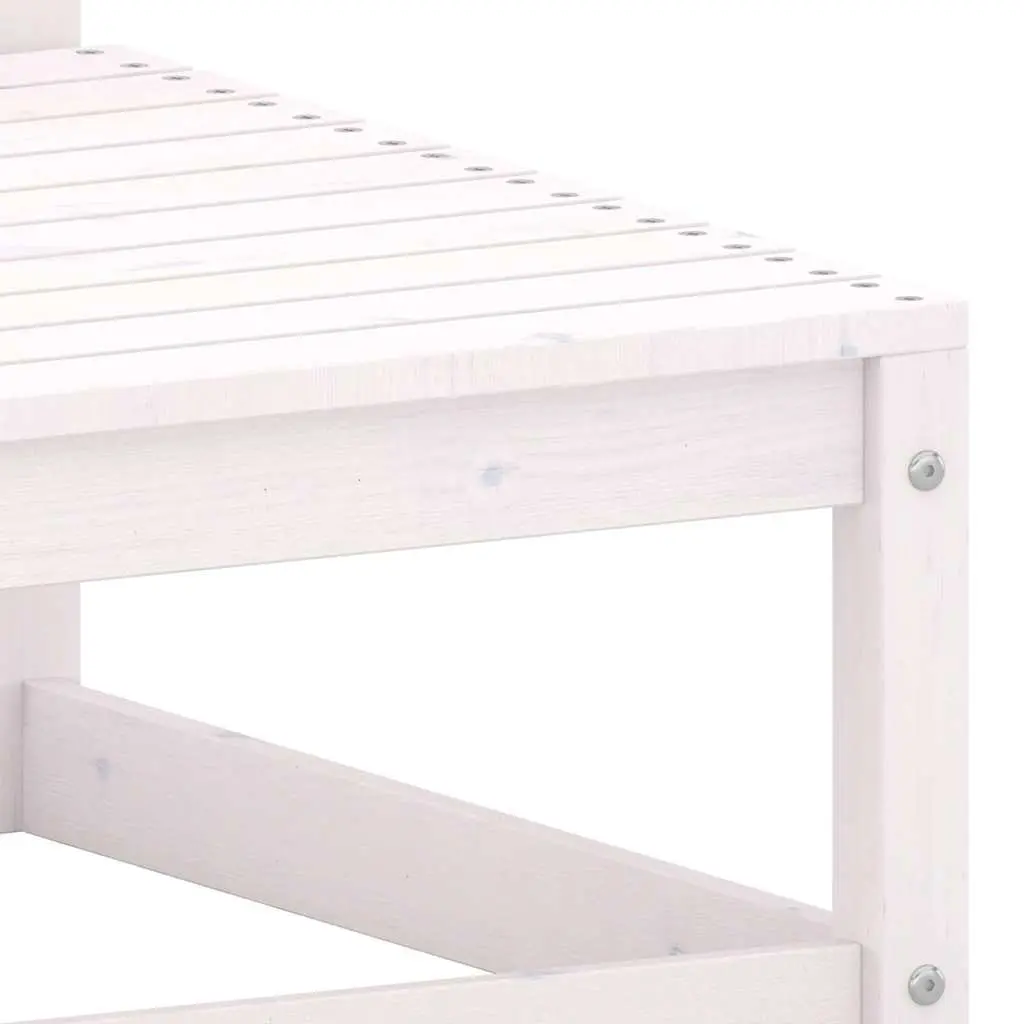 Garden Lounge Set 2 Piece Outdoor Sofa with Cushions White Pinewood